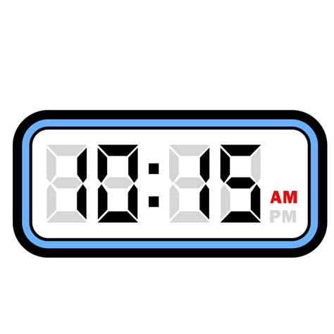 Digital Clock Time at 10.15 AM, Digital Clock 12 Hour Format 32048635 PNG