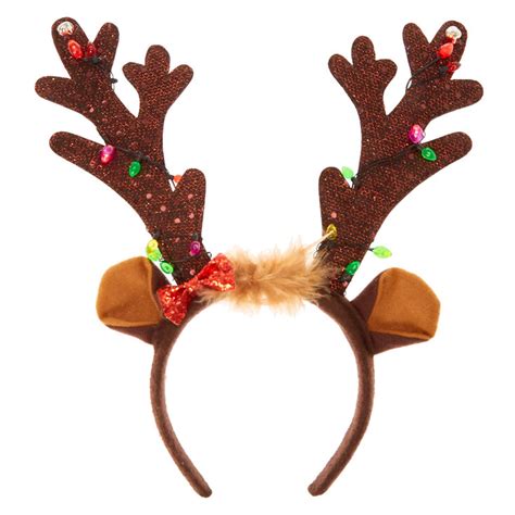 Light Up Reindeer Antlers Headband Claires