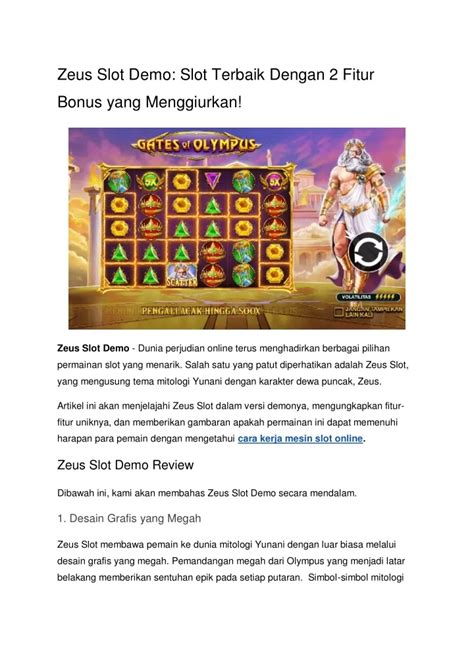 zeus slot demo slot terbaik   fitur bonus