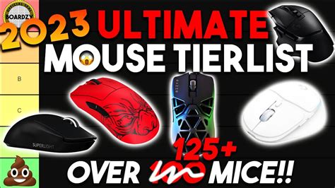 2023 ULTIMATE Gaming Mouse Tier List OVER 125 MICE YouTube