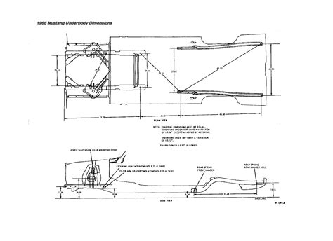 1966 Ford Mustang Dimensions