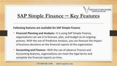 PPT SAP Simple Finance Training In Bangalore SAP Finance Module Pdf