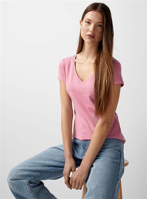 Organic Cotton V Neck Tee Twik Women U2019s Basic T Shirts Simons