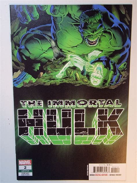 Immortal Hulk 2 Marvel Comics 2018 2nd Print Variant Cover Vfnm Ebay