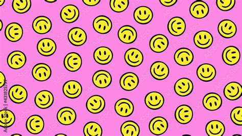 Smiley Face Pattern Ilustración De Stock Adobe Stock