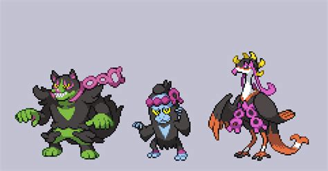 ドット絵 【ポケモンbw風ドット絵】犬猿雉 オニガシラ銀角のイラスト Pixiv