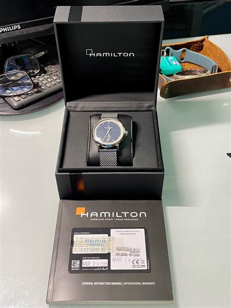 Hamilton Intra-matic Automatic - Blue Dial, Men's Fashion, Watches & Accessories, Watches on ...