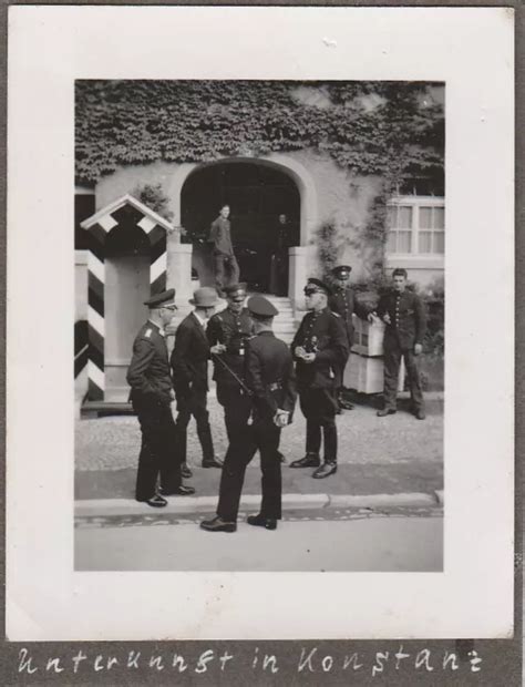 Photo Soldat Allemand Ww Officier De Police Konstanz Allemagne