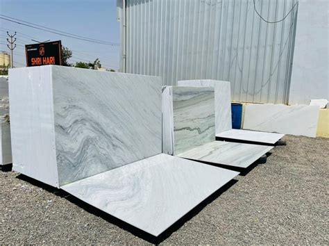 Polished Finish Slab Morchana White Marble Thickness 20 MM Size 6 X