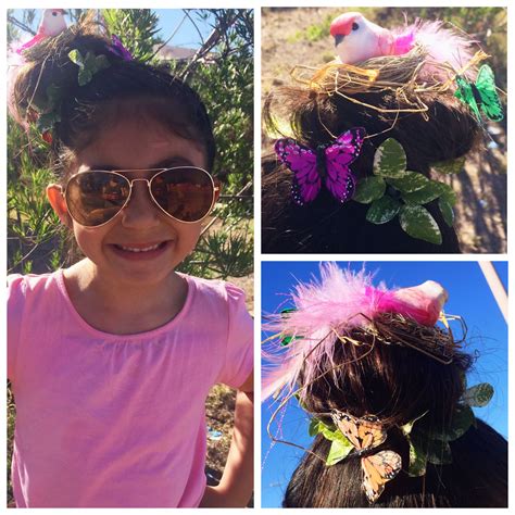 Bird nest hairstyle. | Girly hairstyles, Heart sunglass, Hairstyle