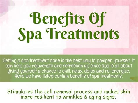 Benefits Of Spa Treatments