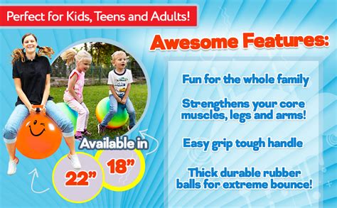 Hopping Ball For Kids Teenagers And Adults 22 Inch Diameter Space