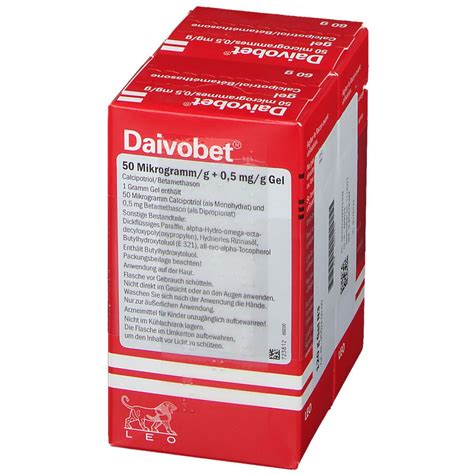 Daivobet 50 µg 0 5 mg g 2x60 g mit dem E Rezept kaufen Shop Apotheke