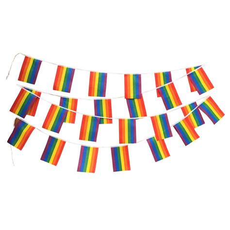 Rainbow Flag LGBT Pride String Flag Banners For Pansexuality Bisexuality Transgender And Gay