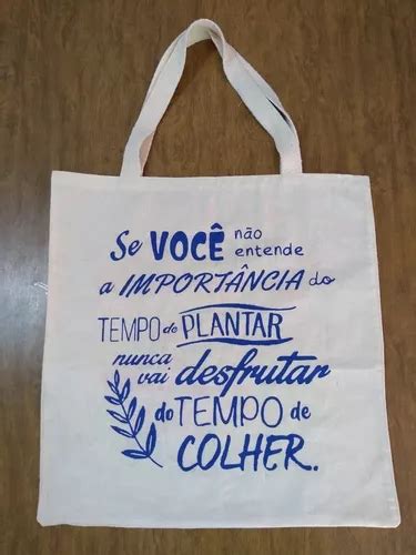 30 Sacolas Algodão Cru Ecobag Tamanho 40x40 Personalizada