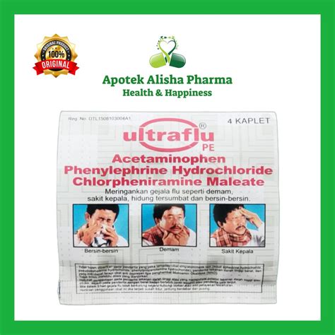 Ultraflu Tablet (Strip 4tablet) - Ultraflu PE tablet Obat Flu Pilek ...