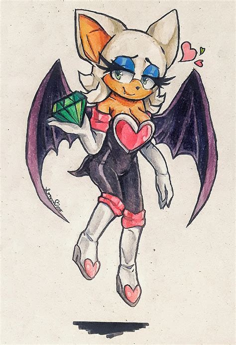 Rouge is so cute guys (fanart made by me) : r/SonicTheHedgehog