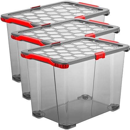 Rotho Evo Total Protection 3er Set Aufbewahrungsbox 65l Mit Deckel