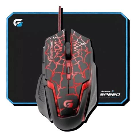 Mouse Gamer Spider Red Dpi Mouse Pad Speed X Mercadolivre