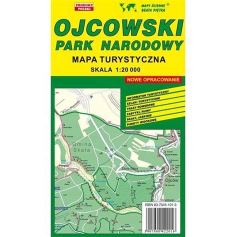 Ojcowski Park Narodowy Mapa Turystyczna