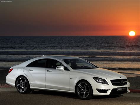 sunset, White, Cars, Mercedes, Benz, Cls63, Amg, Mercedes benz ...