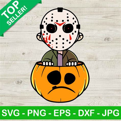 Jason Voorhees Pumpkin Halloween Svg Jason Voorhees Horror Movie Svg