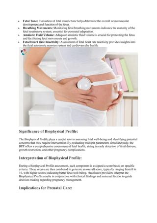 Biophysical Profile Bpp Components Significance Interpretation