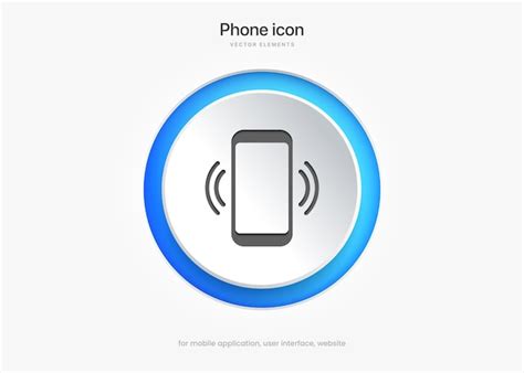 Ícone do botão do telefone 3d chamada recebida chamada celular