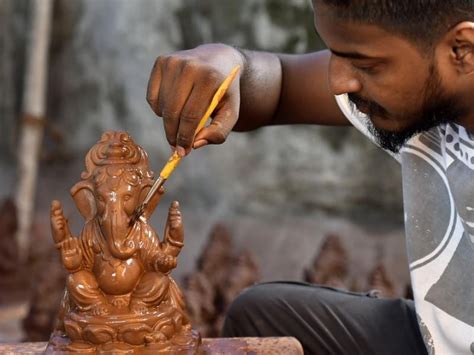 Clay Ganesha Making Workshop Hindu Temple Cultural Center Bothell Wa