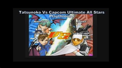 Tatsunoko Vs Capcom Ultimate All Stars Morrigan And Chun Li Playthrough With No Cheats On The Wii