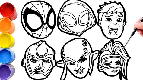 How To Draw Marvel S Spidey And His Amazing Friends And Villains