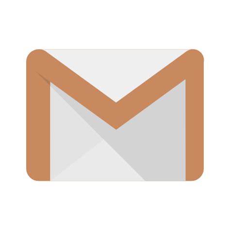 Gmail Icon Aesthetic Brown - Folder Icon Set Plain Brown And Beige ...