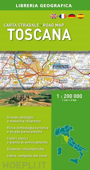 Toscana Carta Stradale Aa Vv Cartina Geografica Libreria