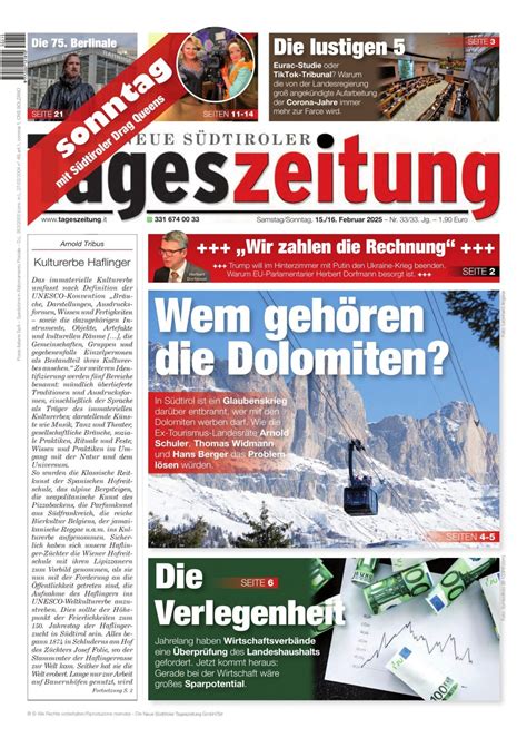 Februar 2025 Neue Südtiroler Tageszeitung