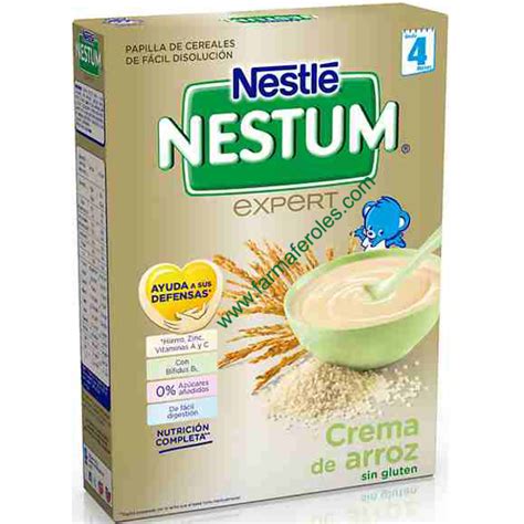 Nestle Nestum Crema De Arroz Sin Gluten Con Bifidus 250 Gr Farmaferoles