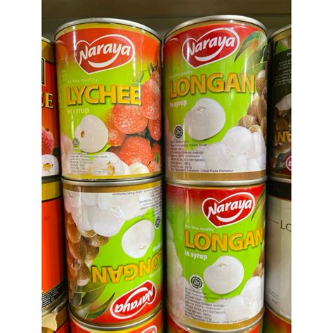 Jual Buah Kaleng Naraya Lychee Naraya Longan G Shopee Indonesia