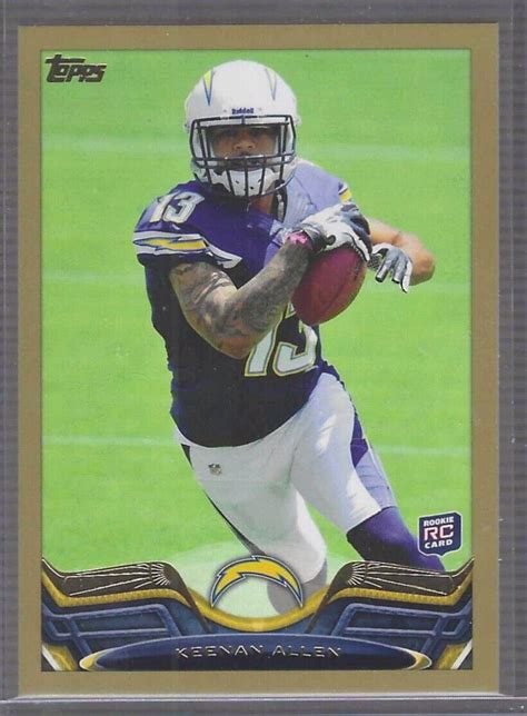 Keenan Allen Topps Gold Rookie Rc D Ebay