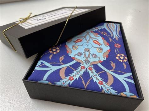 art lover scarf gift  box silky art antique turkish pattern