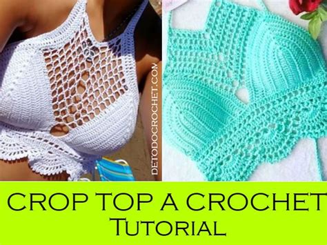 Cómo Tejer Crop Top Crochet Tutorial en Español Patrón para bikini