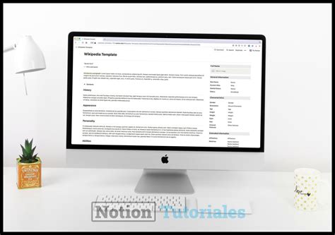 Notion Wikipedia Template