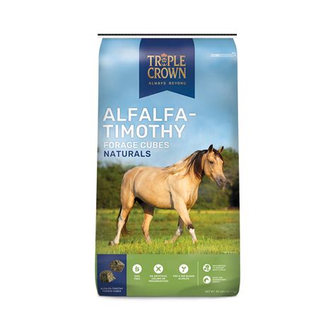 Triple Crown Naturals Alfalfa Timothy Forage Cubes Pittsboro Feed