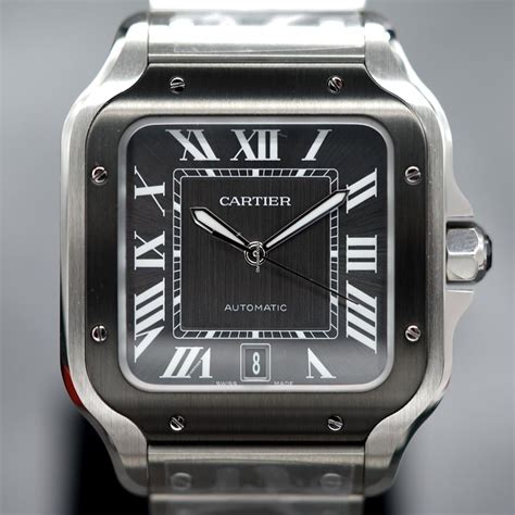 Cartier Santos De Cartier 2022 New Black Adlc Grey Watch For Rp