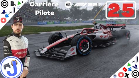 F1 22 Carrière Pilote S01 25 GP Canada 1er De La FP1 Sous La