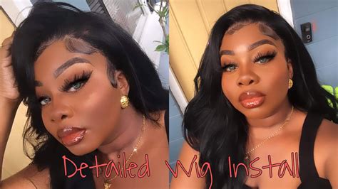 How To Slay A Synthetic Lace Wig Very Detailed ‼️ Youtube