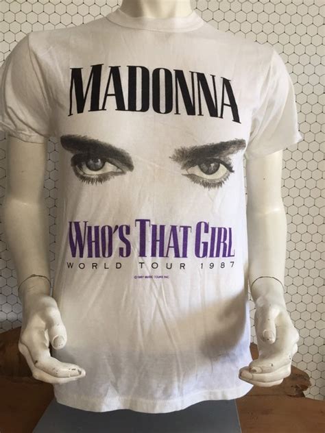 1987 Vintage Madonna Whos That Girl Tour Tshirt Mint Etsy