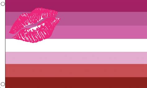 Lipstick Lesbian Flag Medium MrFlag