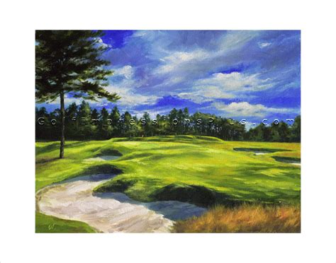 Framed Golf Art Canvas Giclée U S Open Special Edition