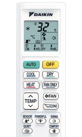 Daikin Aircon Controller Symbols