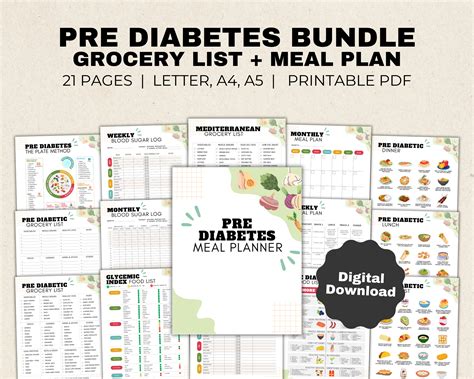 Pre Diabetic Meal Plan and Food List for Pre Diabetes Low Sugar Food