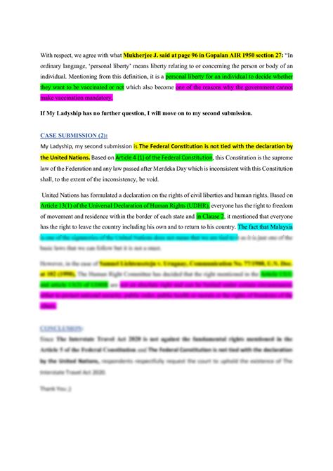 SOLUTION Law034 Mooting Script Example Studypool